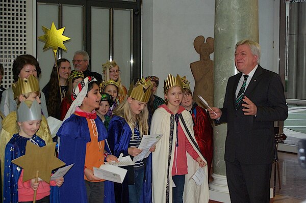 Sternsinger in Staatskanzlei 5595