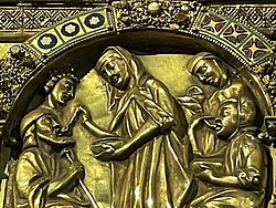 Die Heilige Elisabeth speist die Armen.